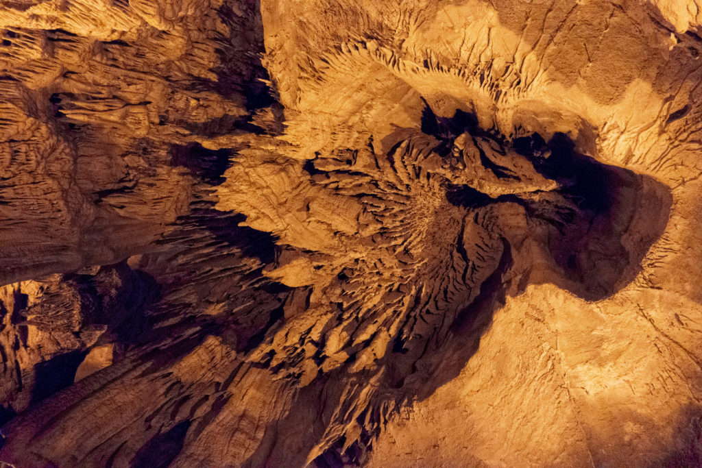 Cave cieling at Mammoth Cave National Park