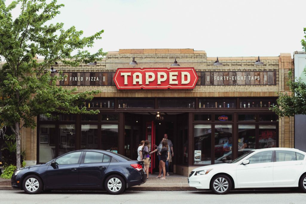 Tapped is a self-service taproom with delicious food, too!