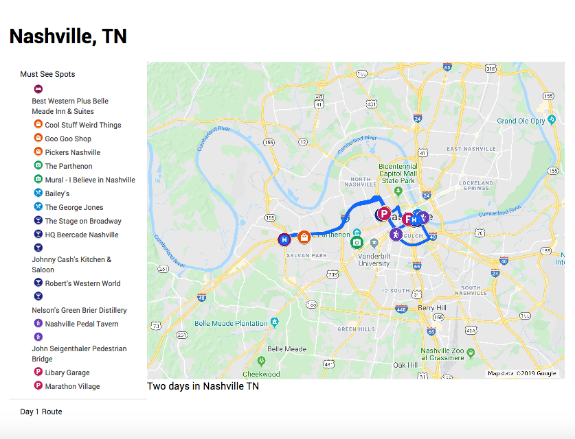 This is a copy of what your printed map (or PDF) might look like.