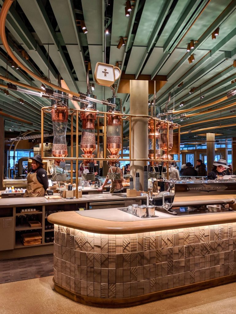 The Coffee Bar on the First Floor of the Starbucks Reserve Roastery in Chicago