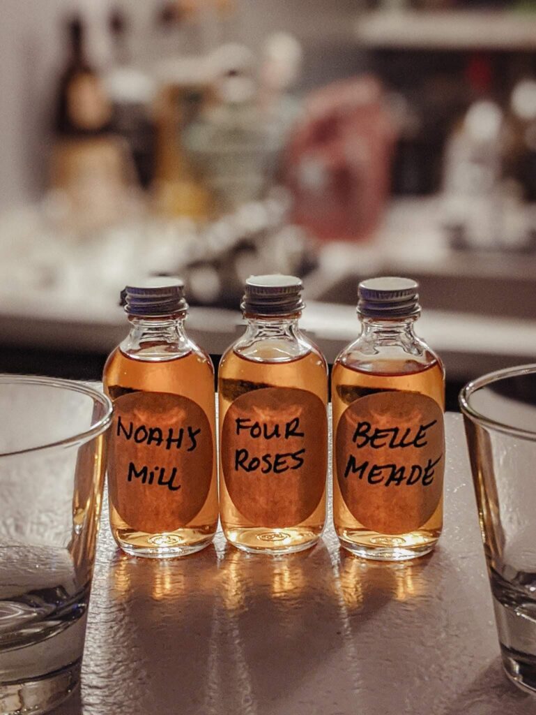 Small Batch in St Louis offers to go Whiskey Flights