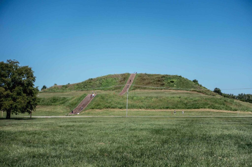 Monk's Mound in Cahokia Mounds State Historic Site